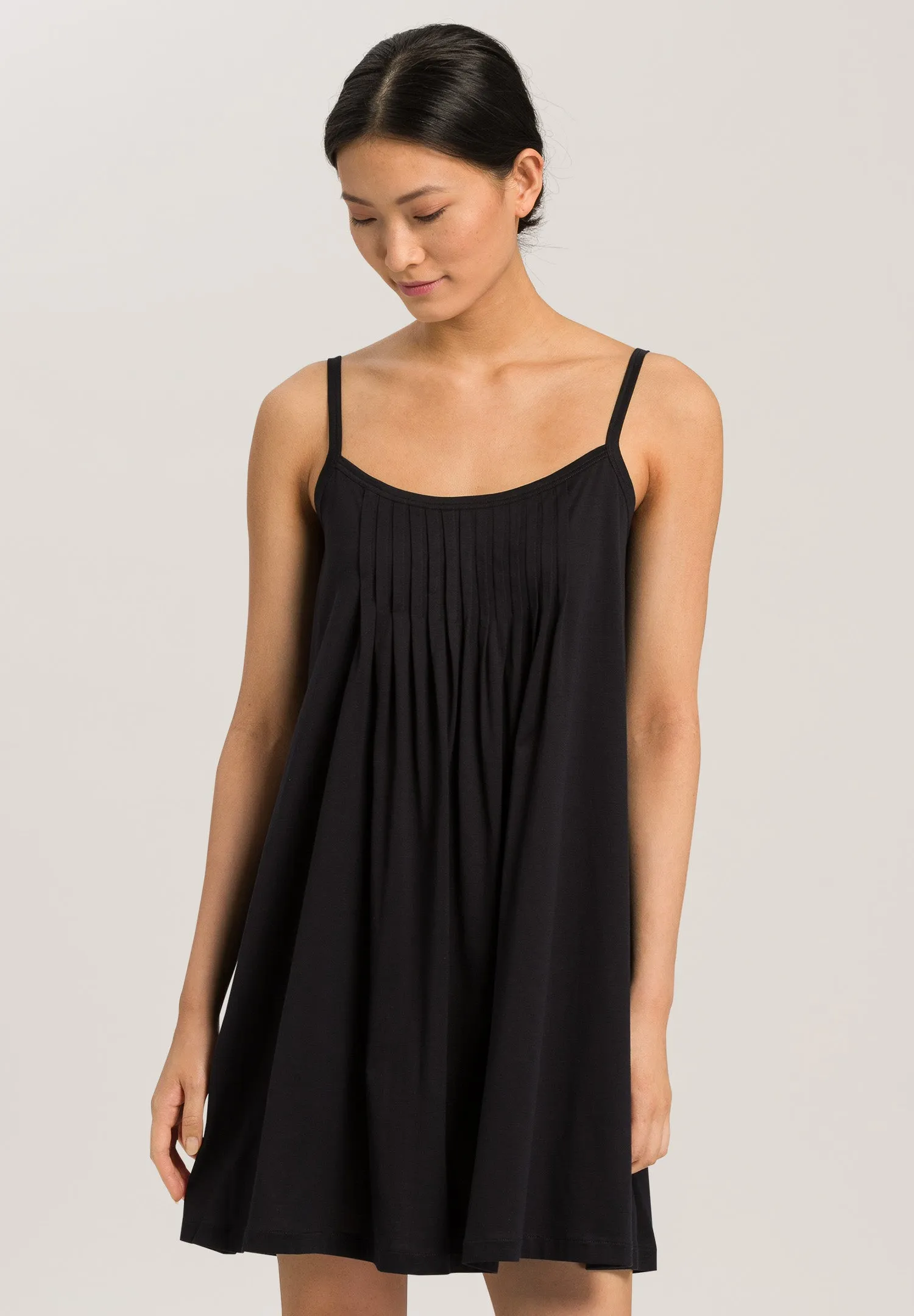 Juliet Pleated Cotton Babydoll | Black 77747-019