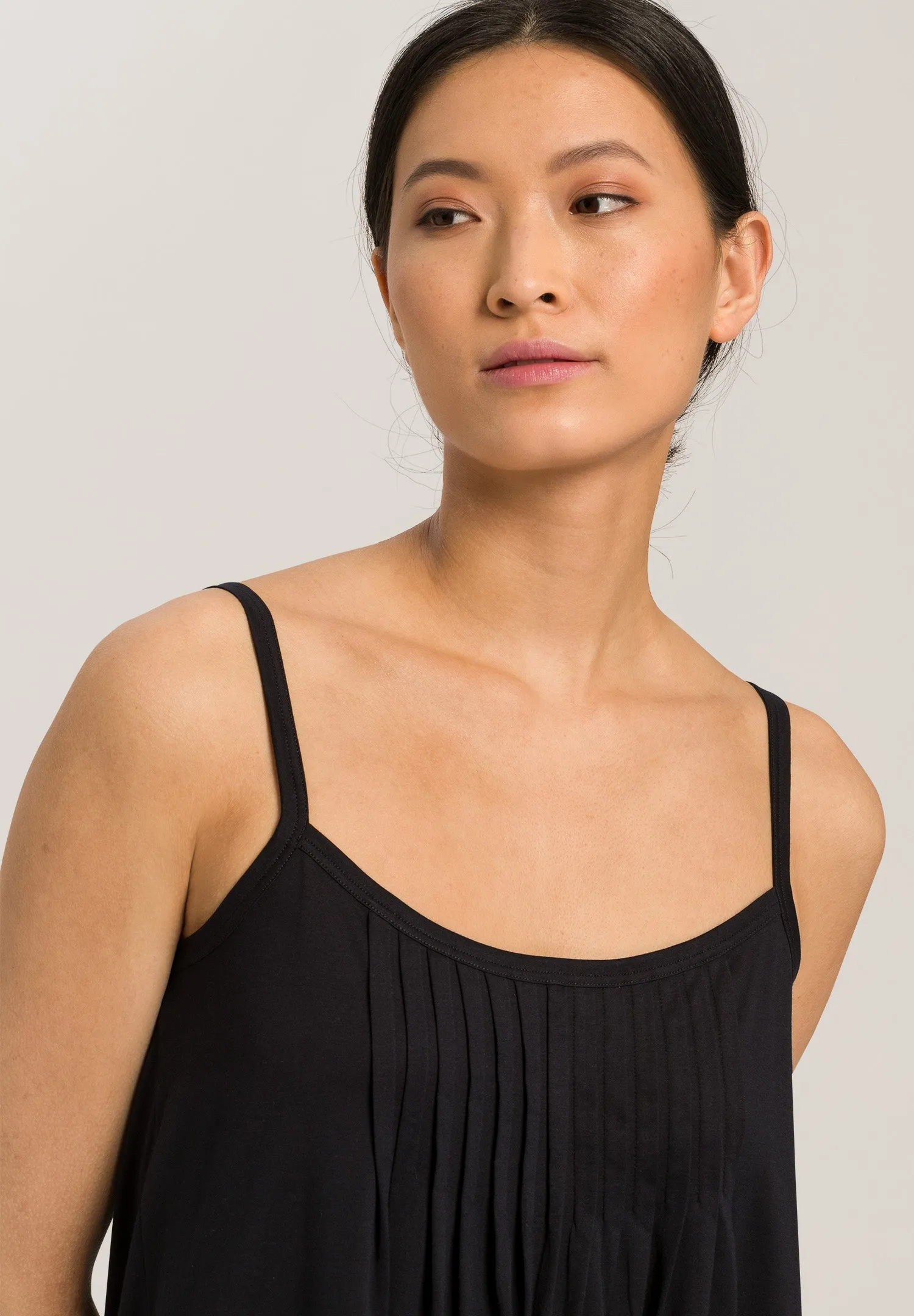 Juliet Pleated Cotton Babydoll | Black 77747-019