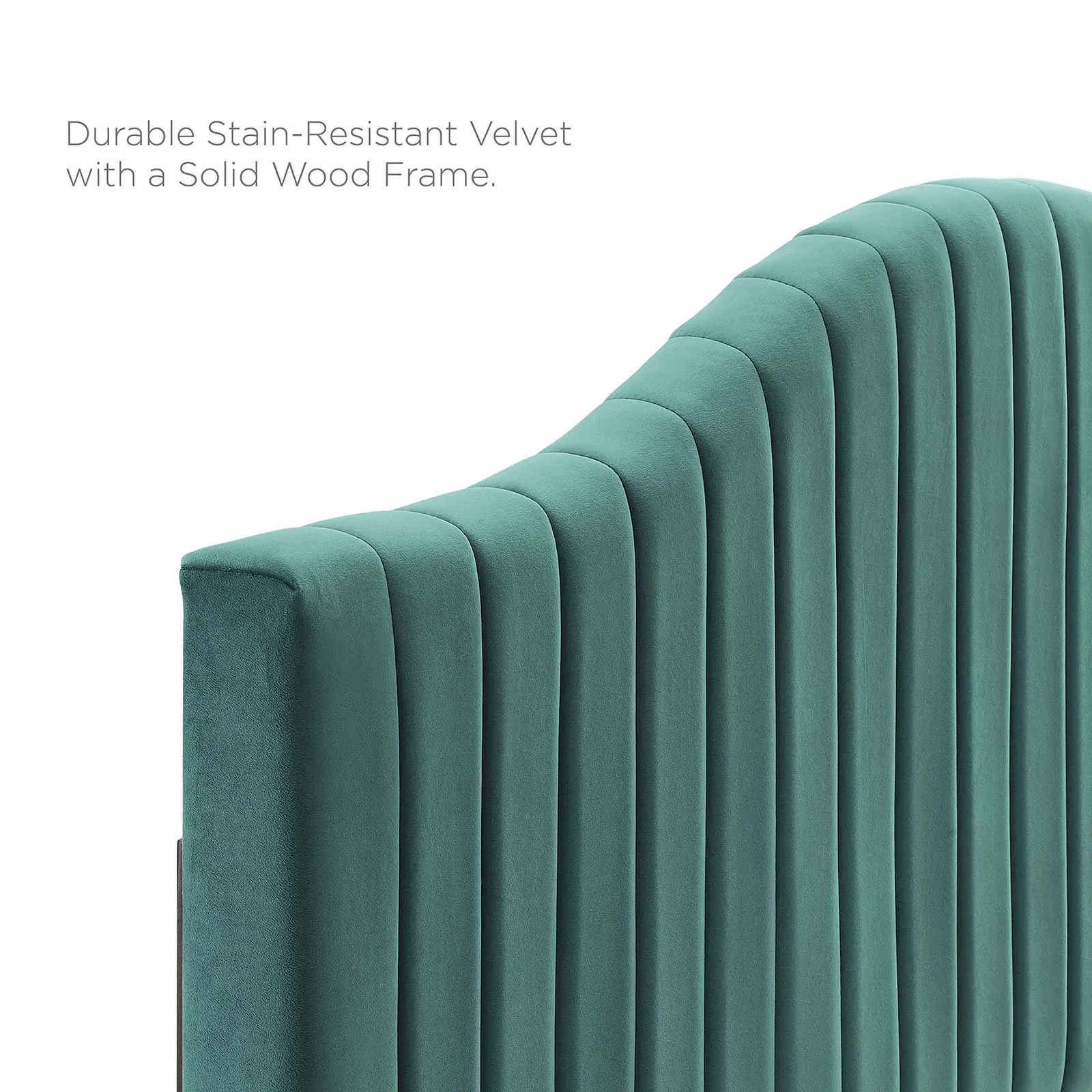 Juniper Channel Tufted Performance Velvet  Platform Bed