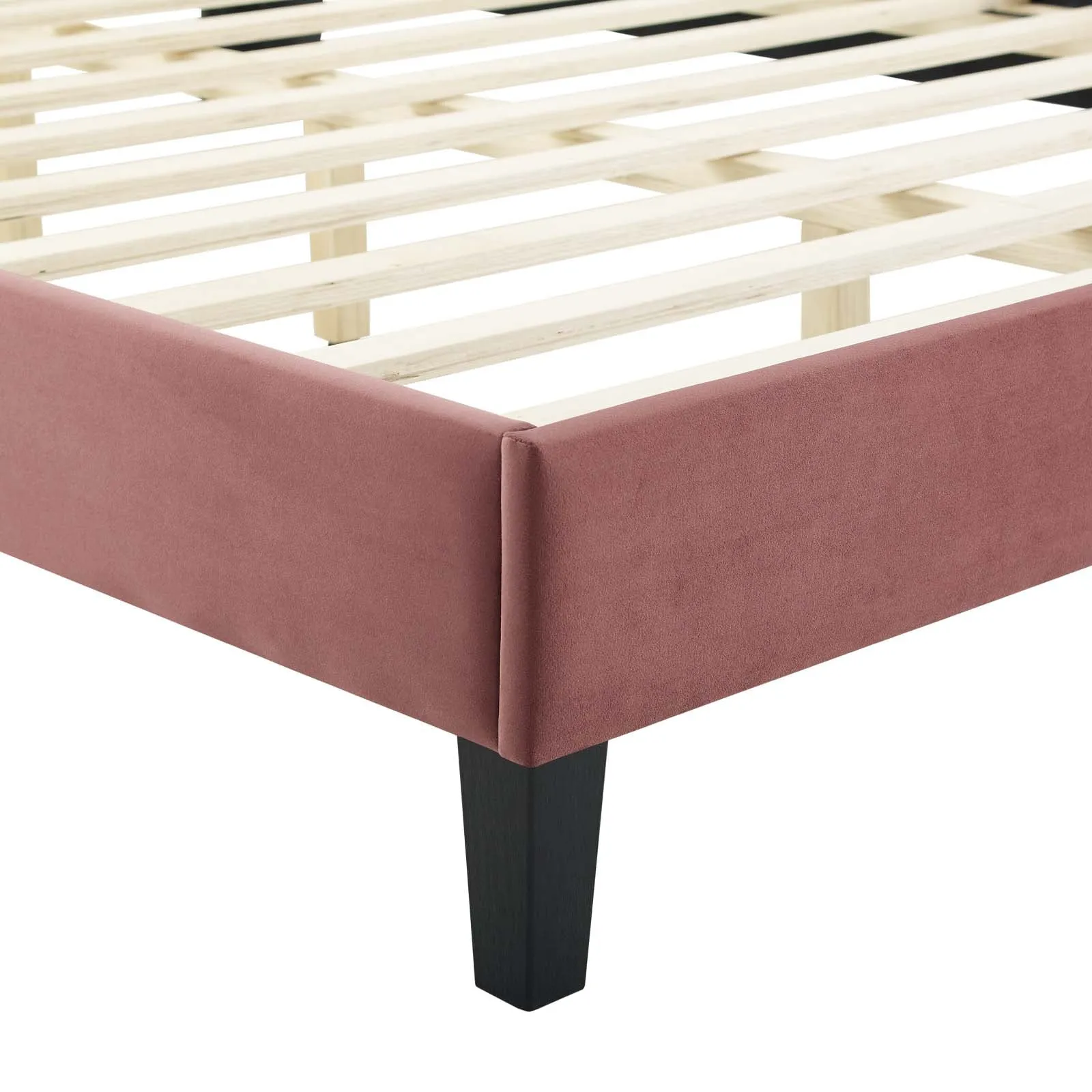 Juniper Channel Tufted Performance Velvet  Platform Bed
