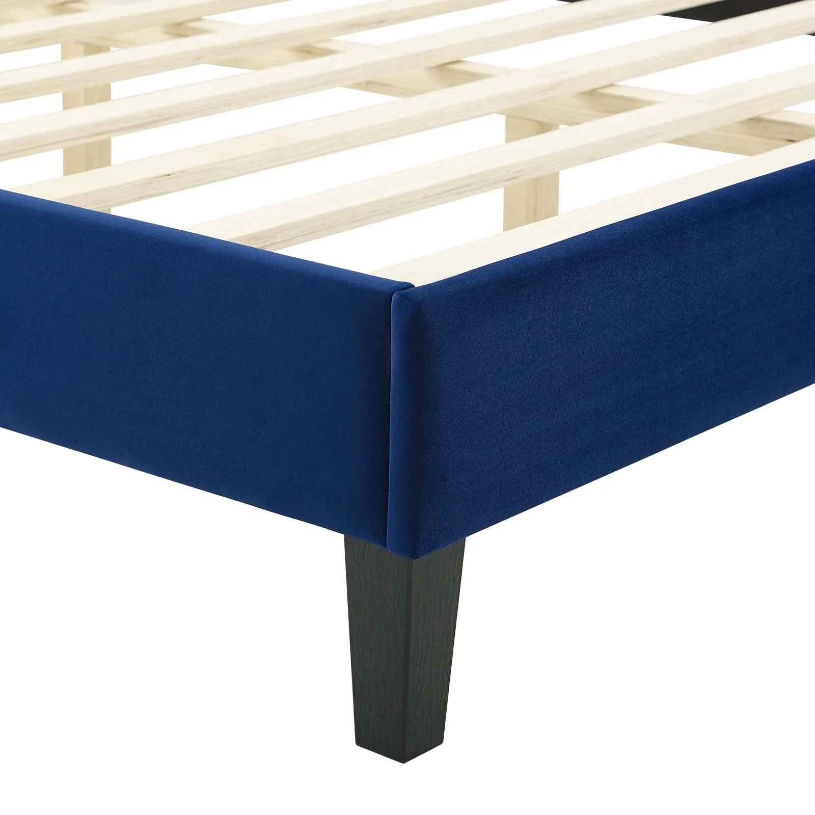 Juniper Channel Tufted Performance Velvet  Platform Bed
