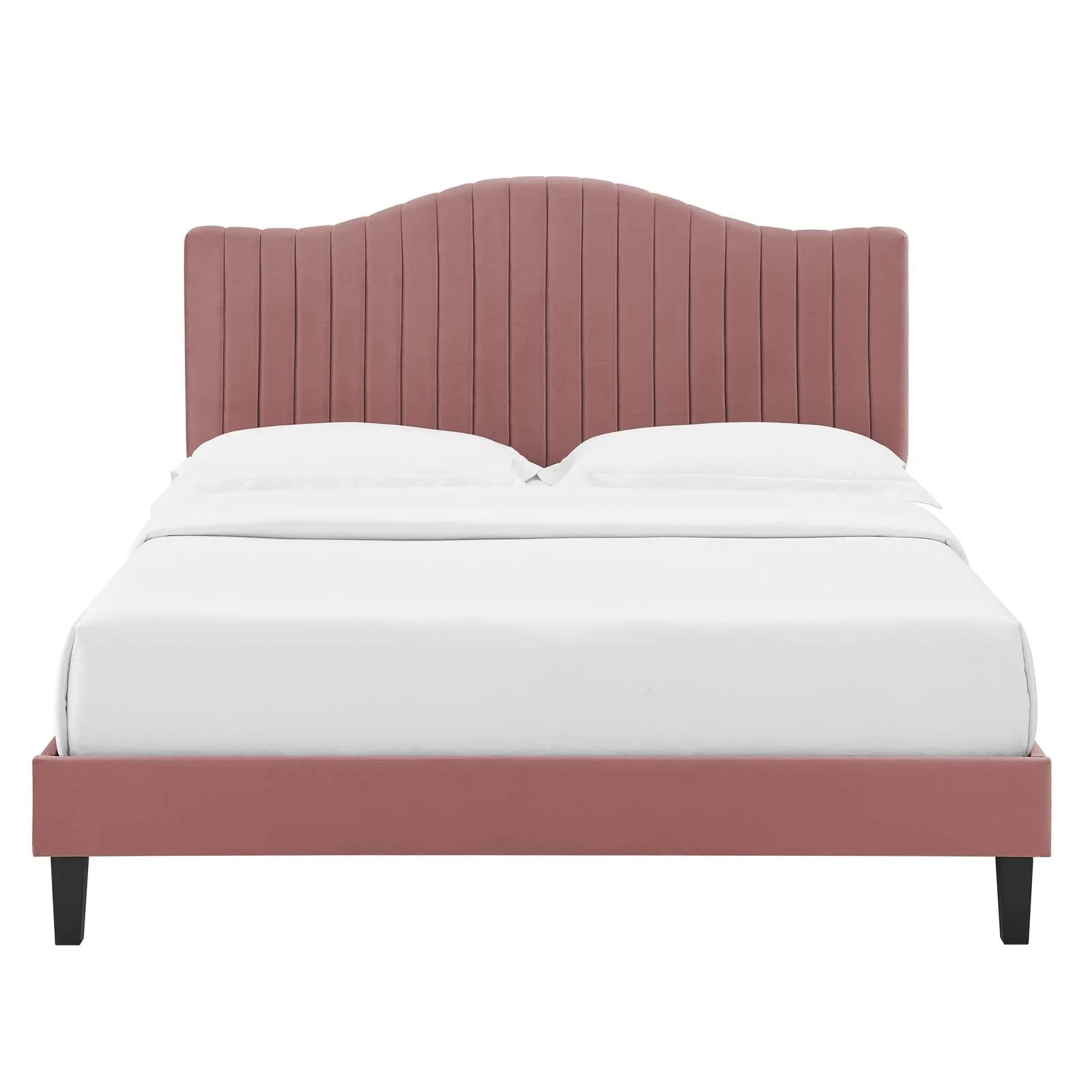 Juniper Channel Tufted Performance Velvet  Platform Bed