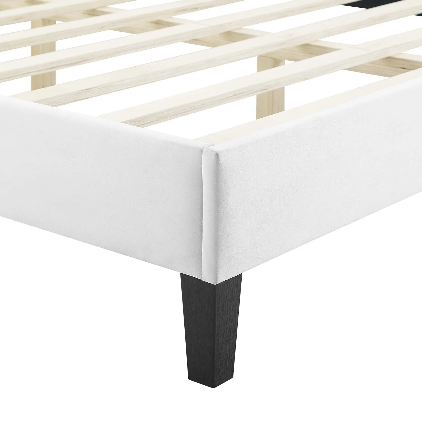 Juniper Channel Tufted Performance Velvet  Platform Bed