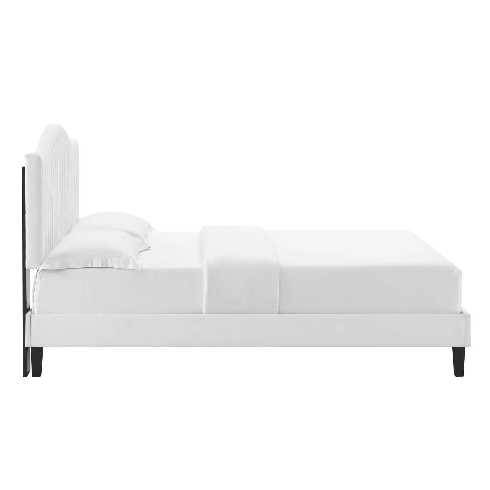 Juniper Channel Tufted Performance Velvet  Platform Bed