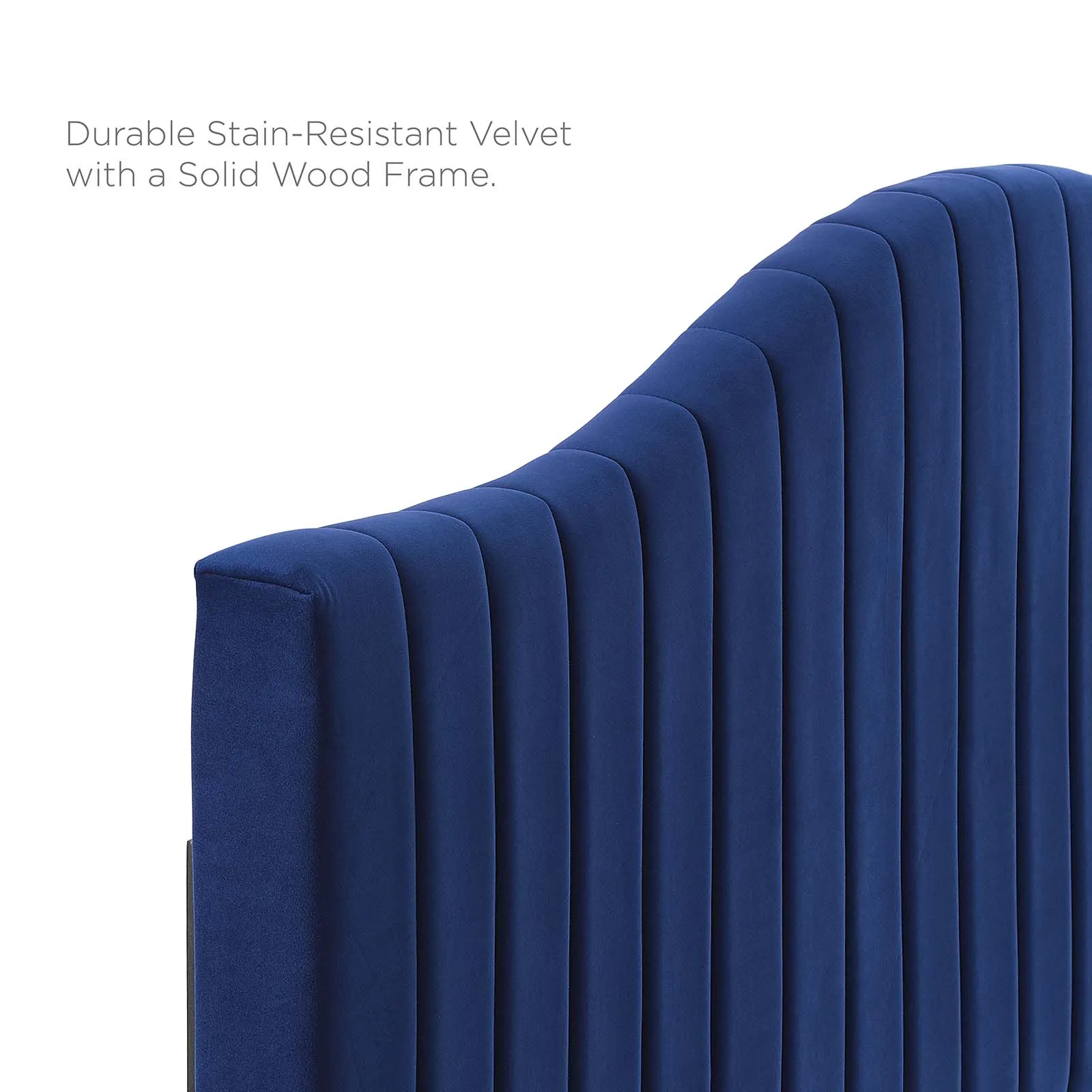 Juniper Channel Tufted Performance Velvet  Platform Bed