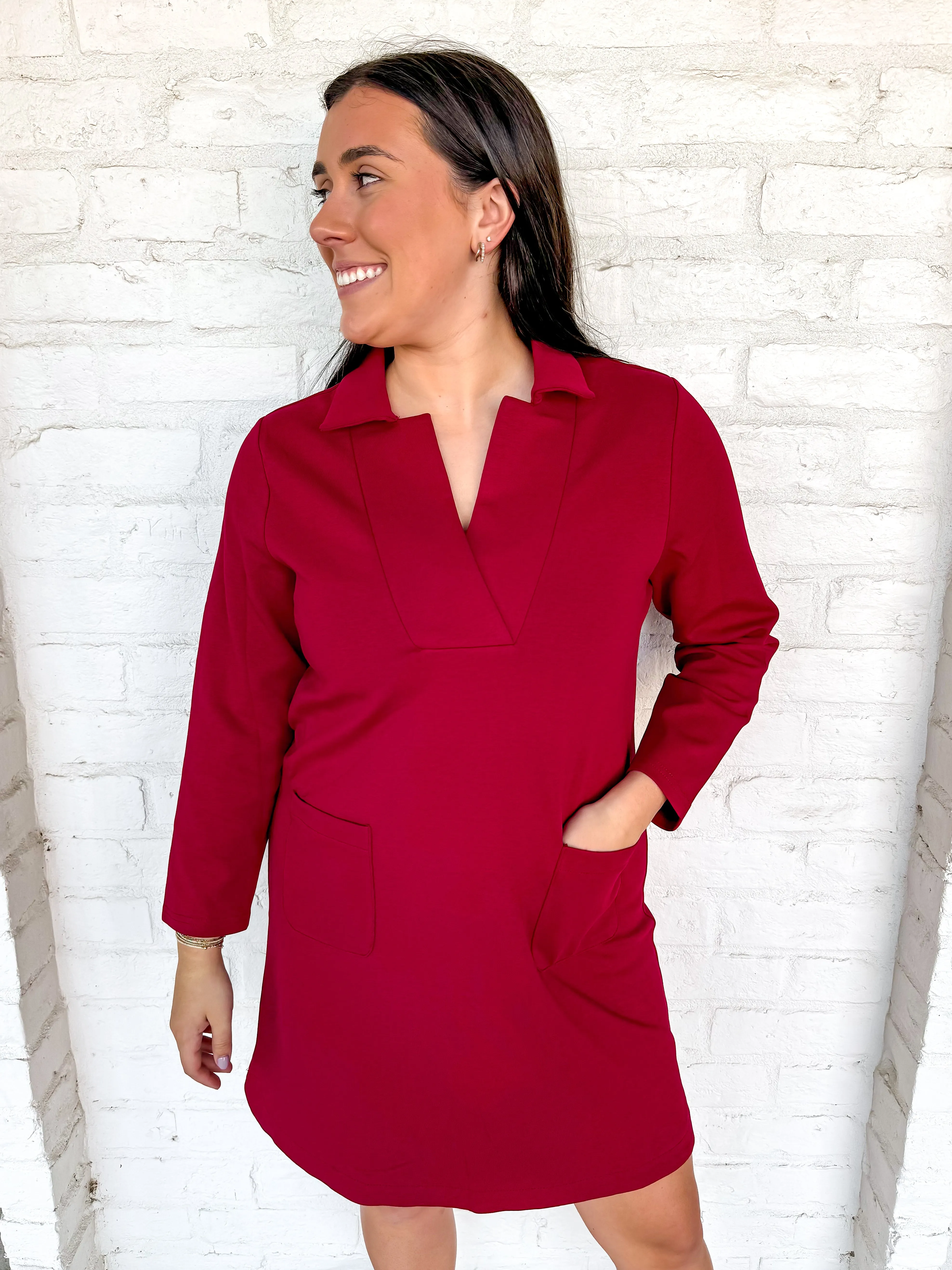 Just You Wait Rust Dress