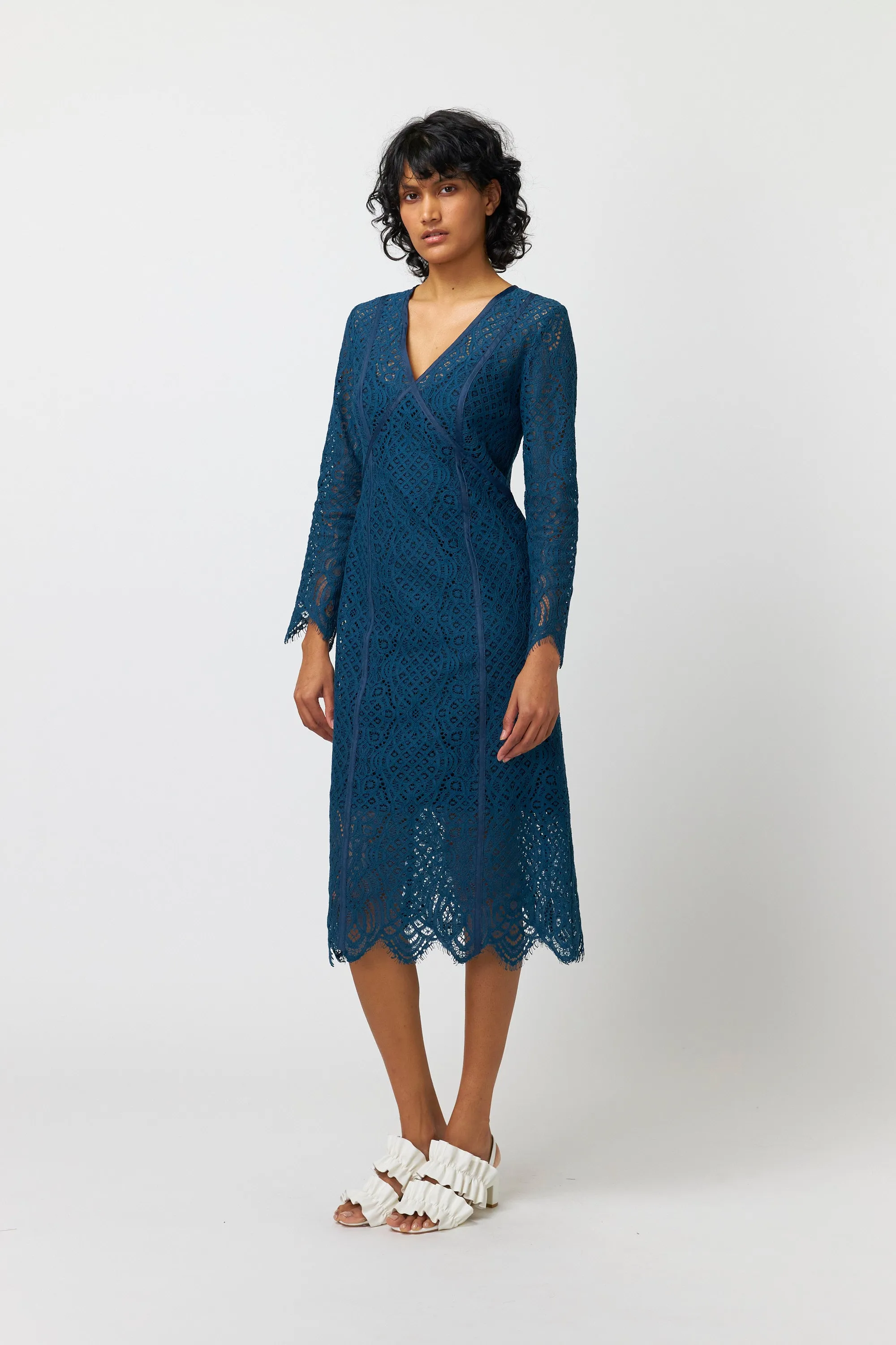 Kate Sylvester Hannah Dress - Lace - Teal