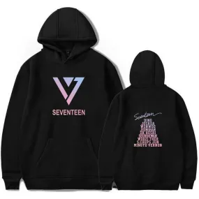 Khanani's Seventeen BTS kpop fans printed pullover hoodie for men and women