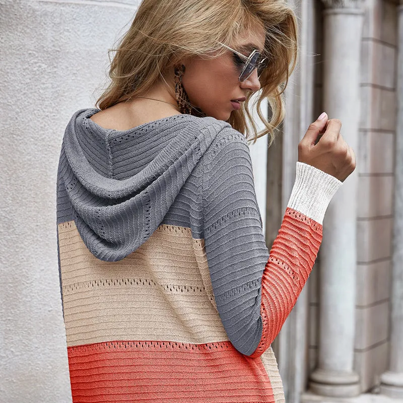 Knitted jumper with hood - quality and style