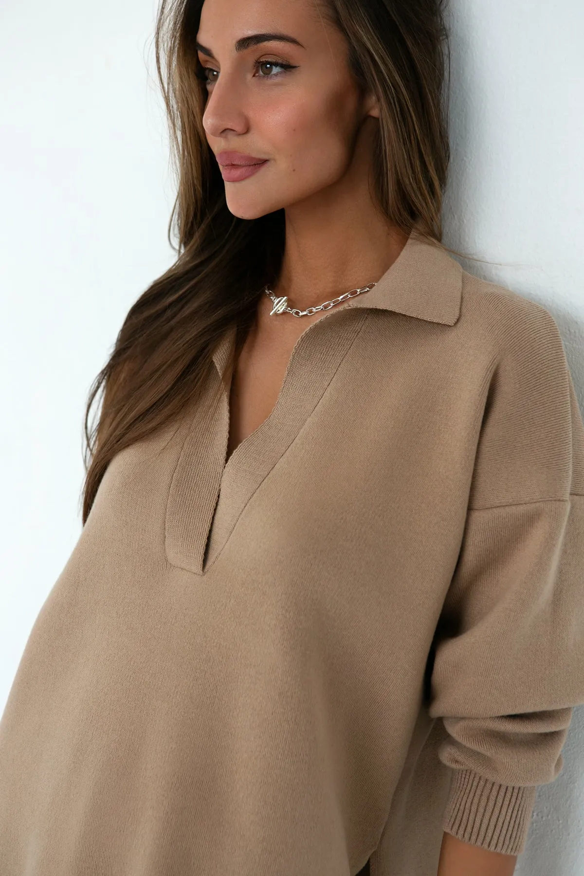 Knitted Polo Jumper