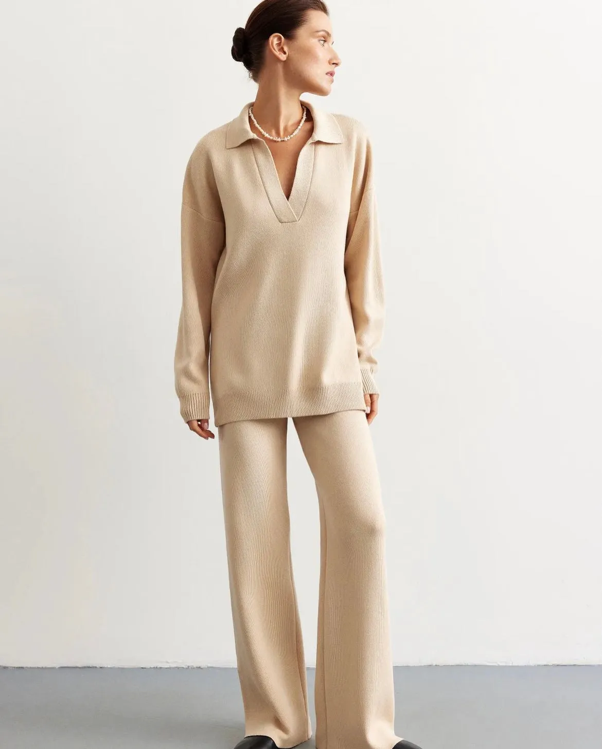 Knitted Polo Jumper