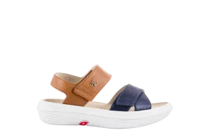 kybun Women's Melano Blue-Brown Sandal