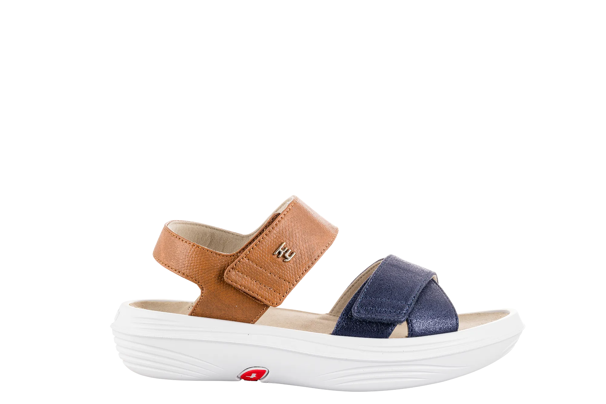 kybun Women's Melano Blue-Brown Sandal