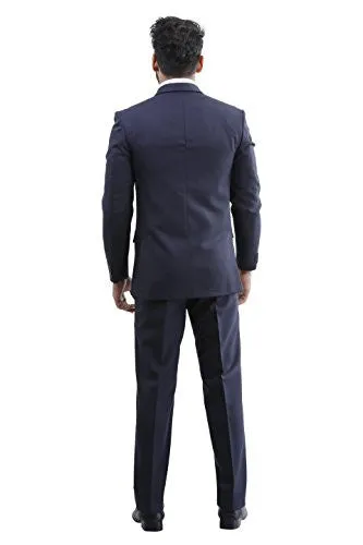 La MODE Men Black &amp; Blue Blazer (36, BLUE)