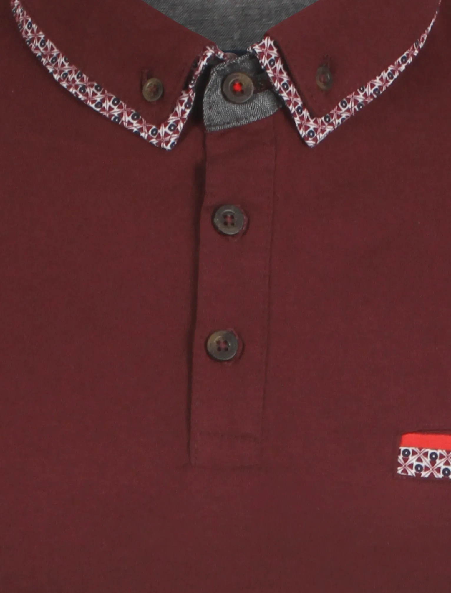 Le Shark oxblood polo shirt