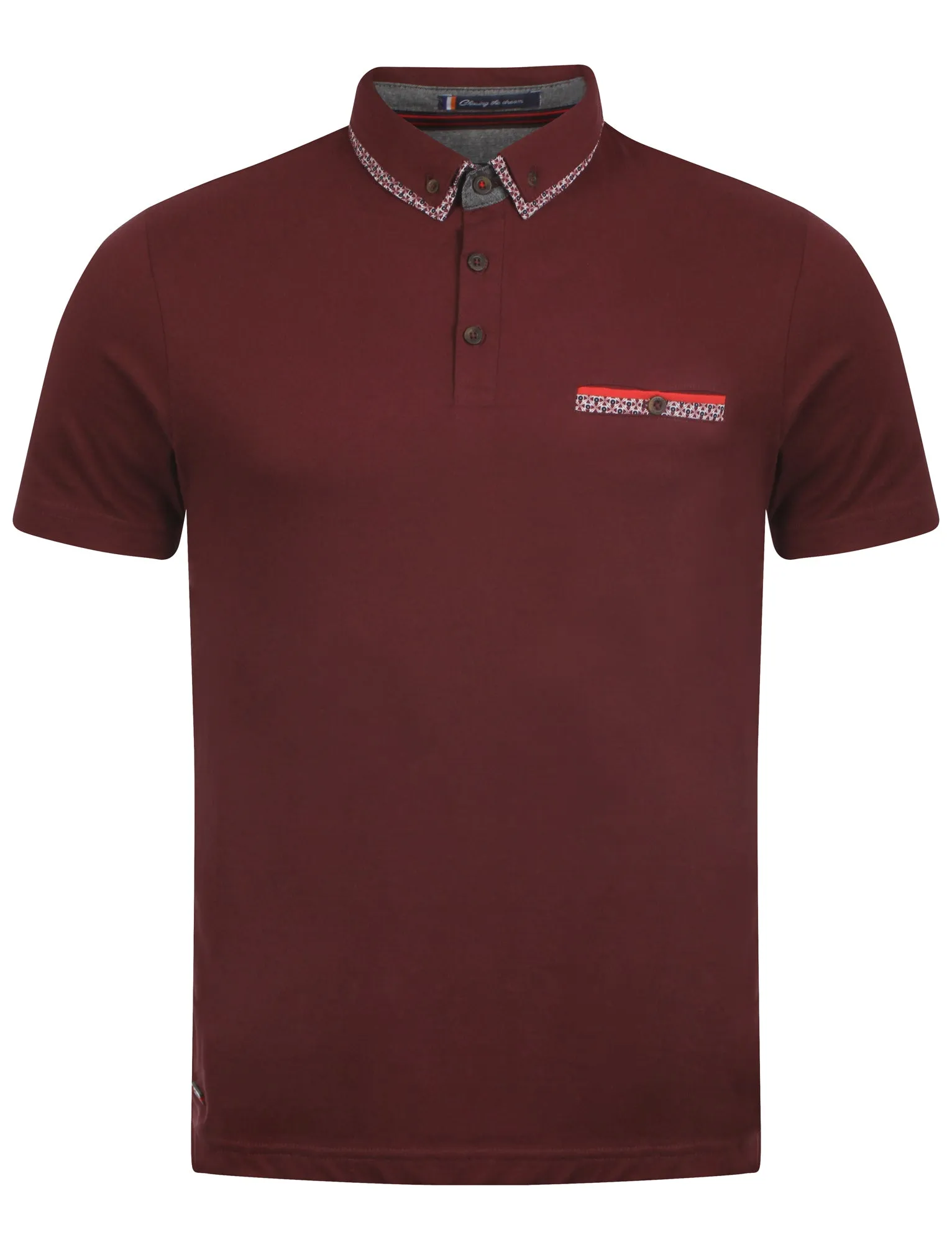 Le Shark oxblood polo shirt