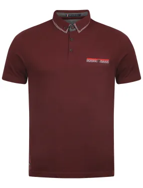 Le Shark oxblood polo shirt