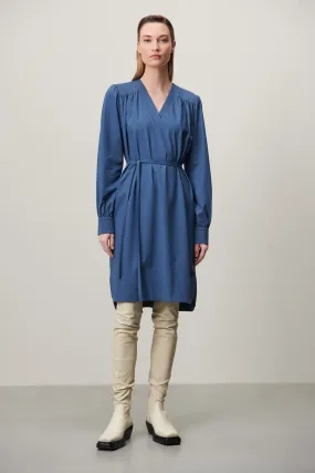 Lizette Dress Technical Jersey | Mid Blue