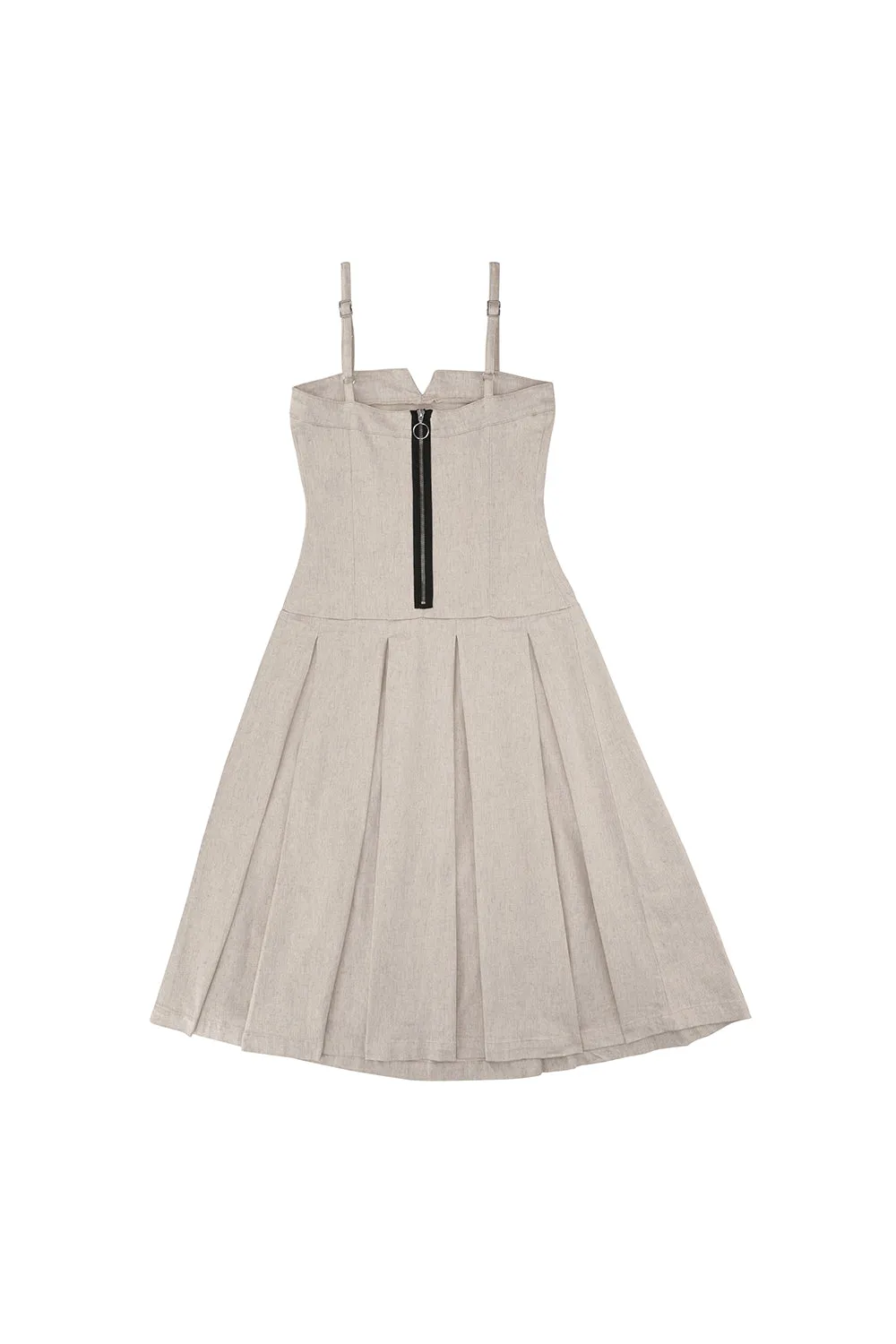 Maddie Dress in Ecru Denim
