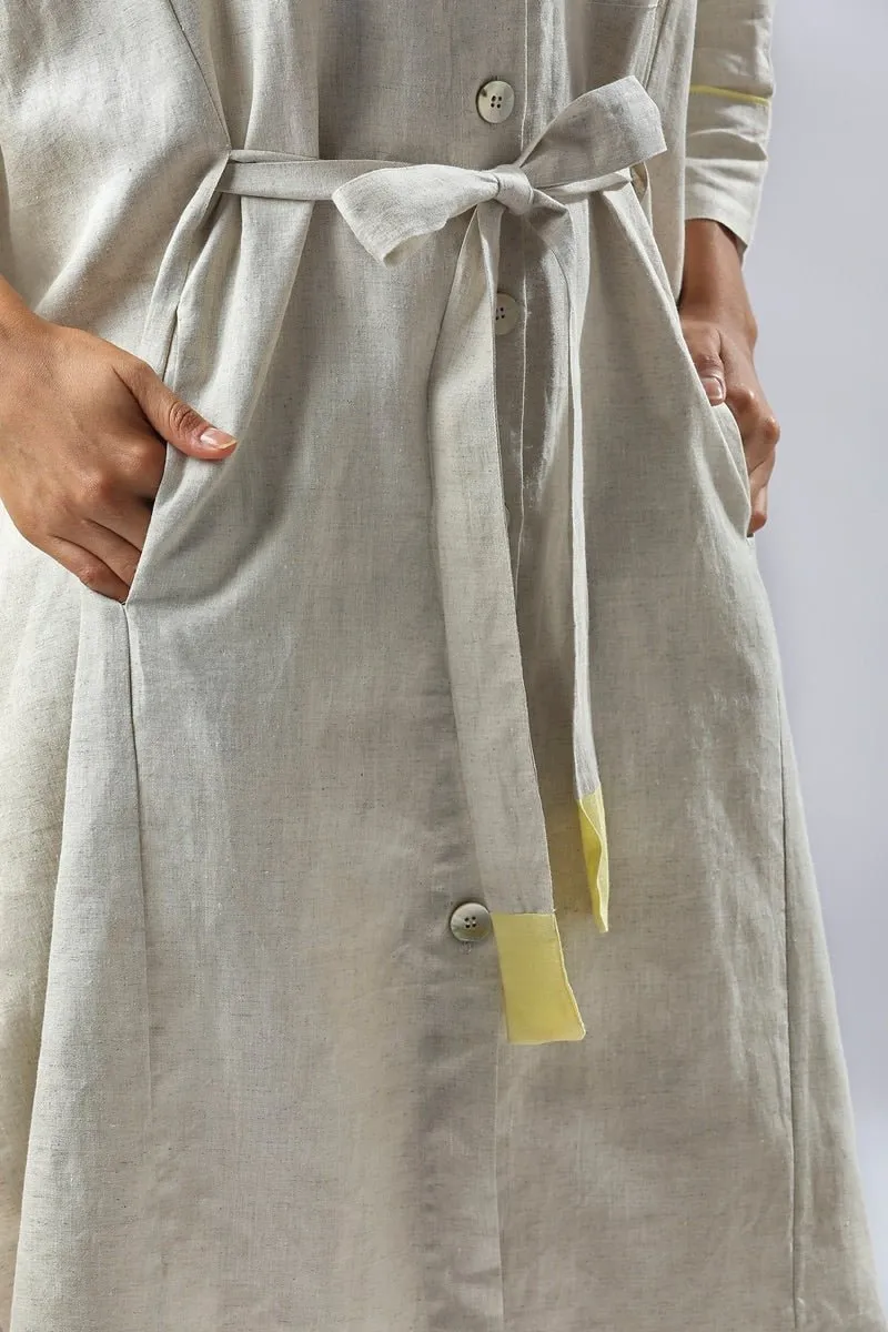 Mahogany Kimono Dress - Oatmeal