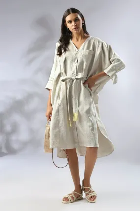 Mahogany Kimono Dress - Oatmeal