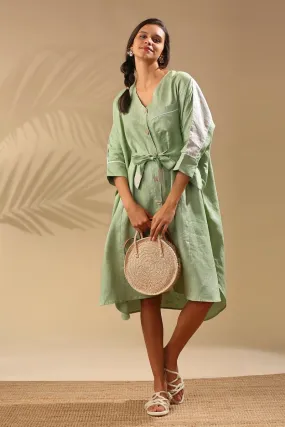 Mahogany Kimono Dress - Sage Green