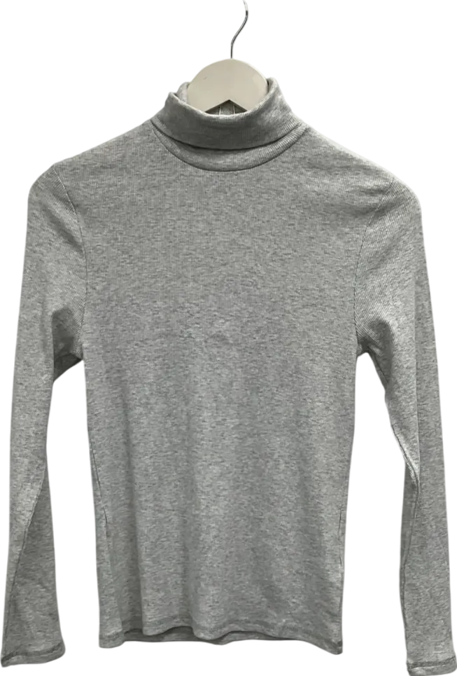 M&S Grey Roll Neck Jumper UK 10