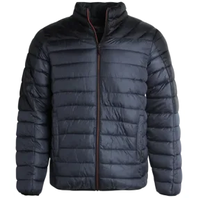 Men's Jacket - Packable Puffer Coat Charcoal - Bass Creek