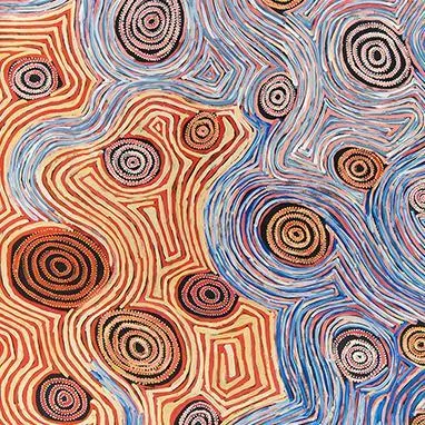 Mina Jukurrpa V Neck Women's Midi Dress