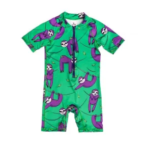Mullido Swim Overall - Green Sloth