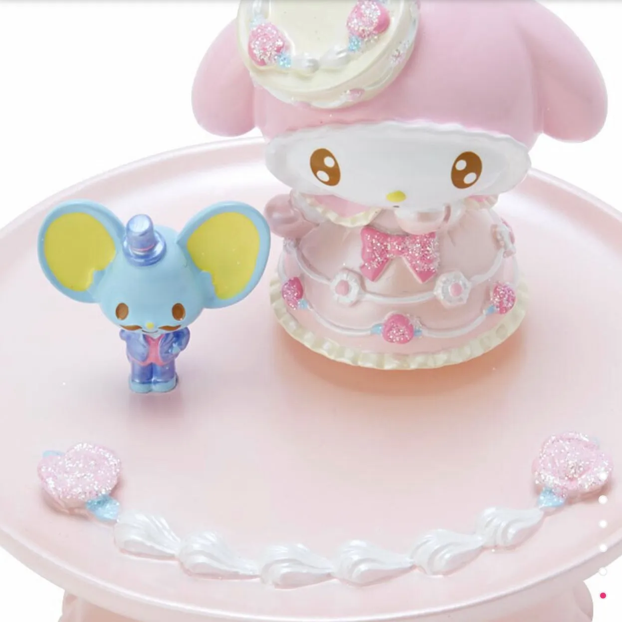 My Melody Rose Cream Cake Accessory Tray