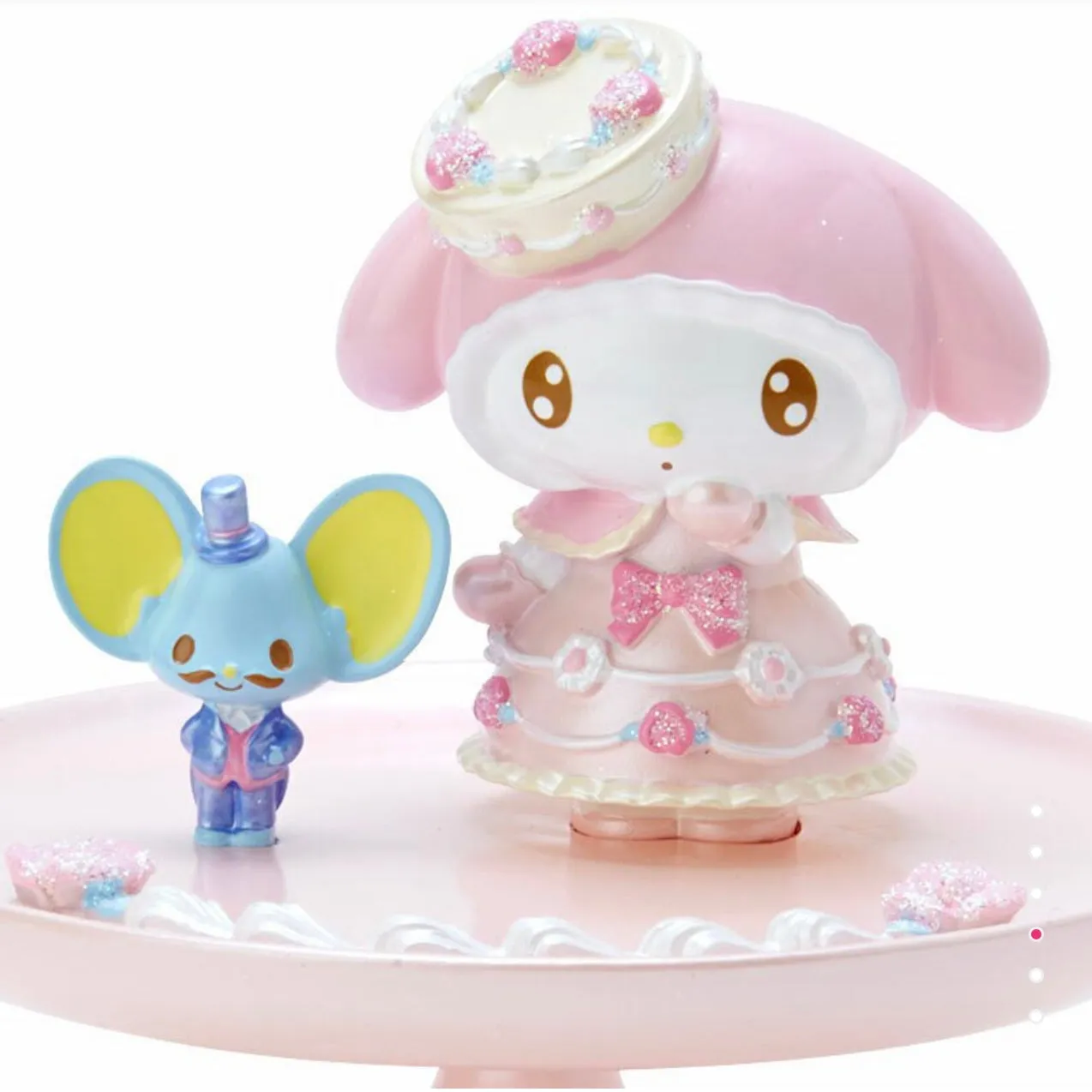 My Melody Rose Cream Cake Accessory Tray
