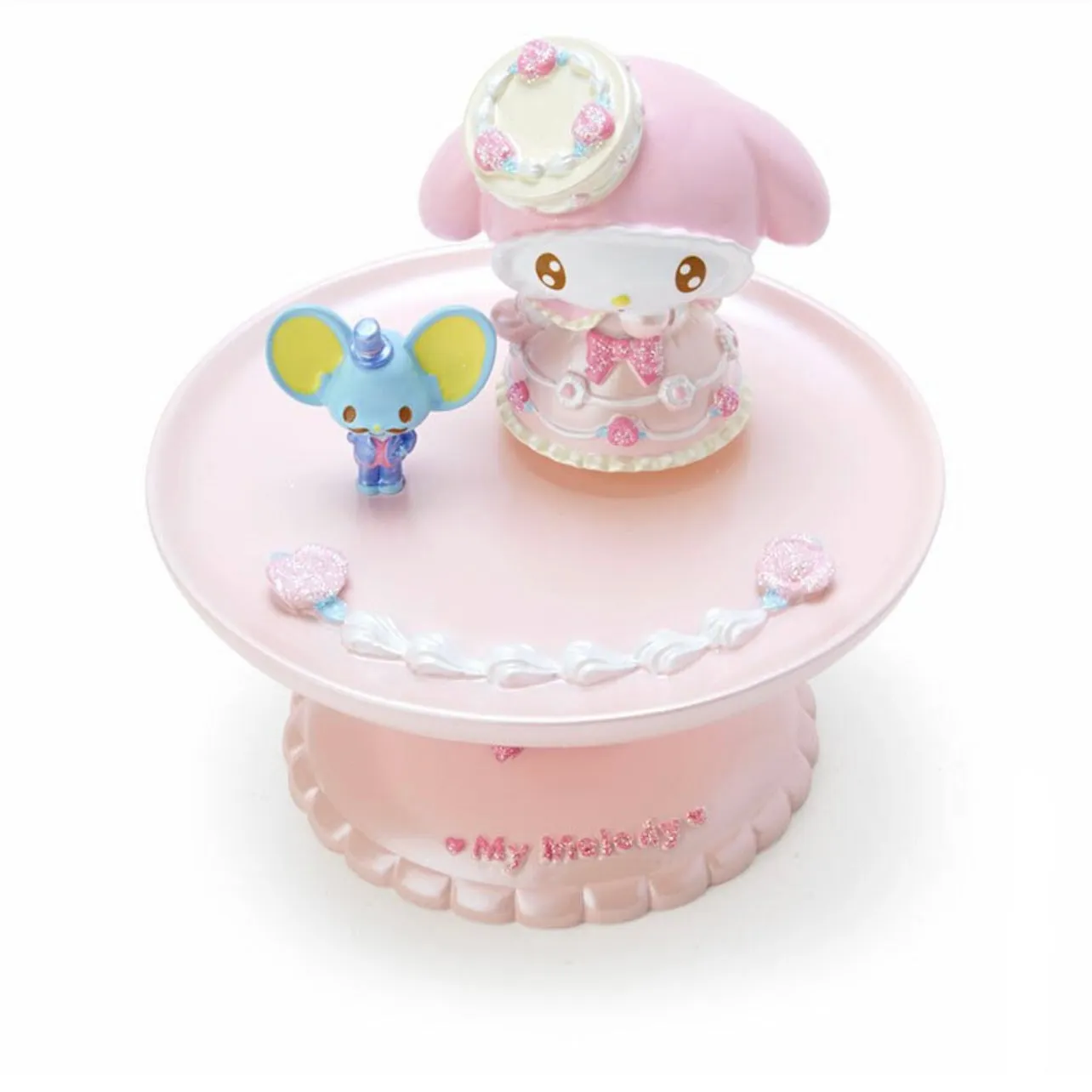 My Melody Rose Cream Cake Accessory Tray