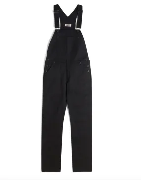 Naked & Famous Weirdguy Overall - Black Solid Selvedge Denim