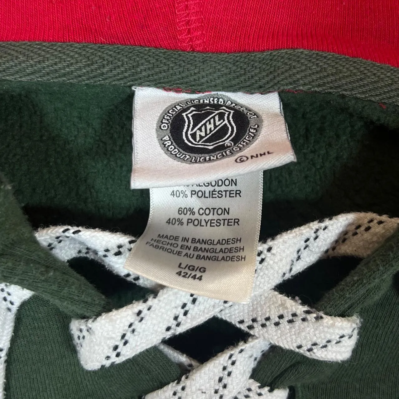 NHL MINNESOTA WILD Ice Hockey Logo Spellout Graphic Pullover Hoodie
