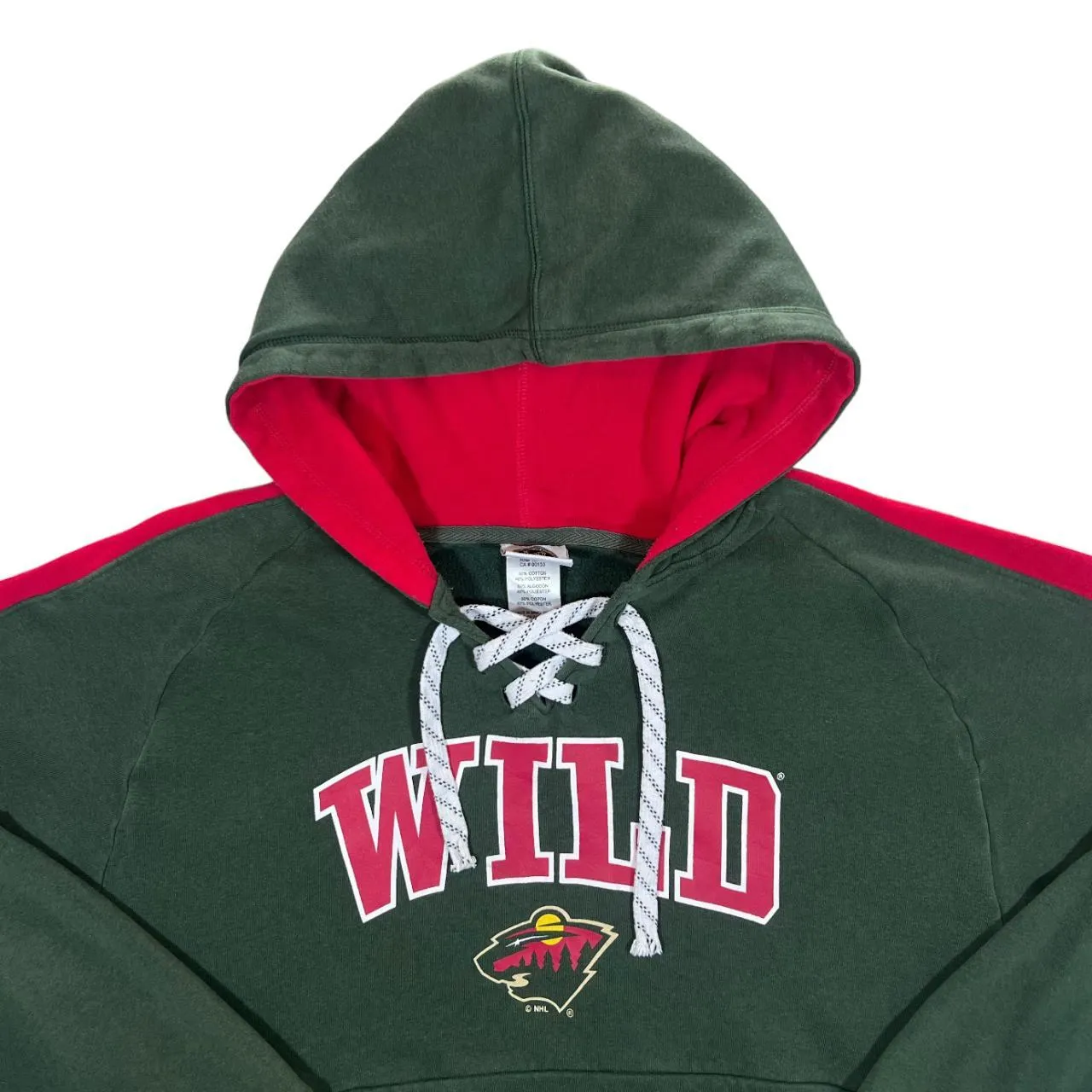 NHL MINNESOTA WILD Ice Hockey Logo Spellout Graphic Pullover Hoodie