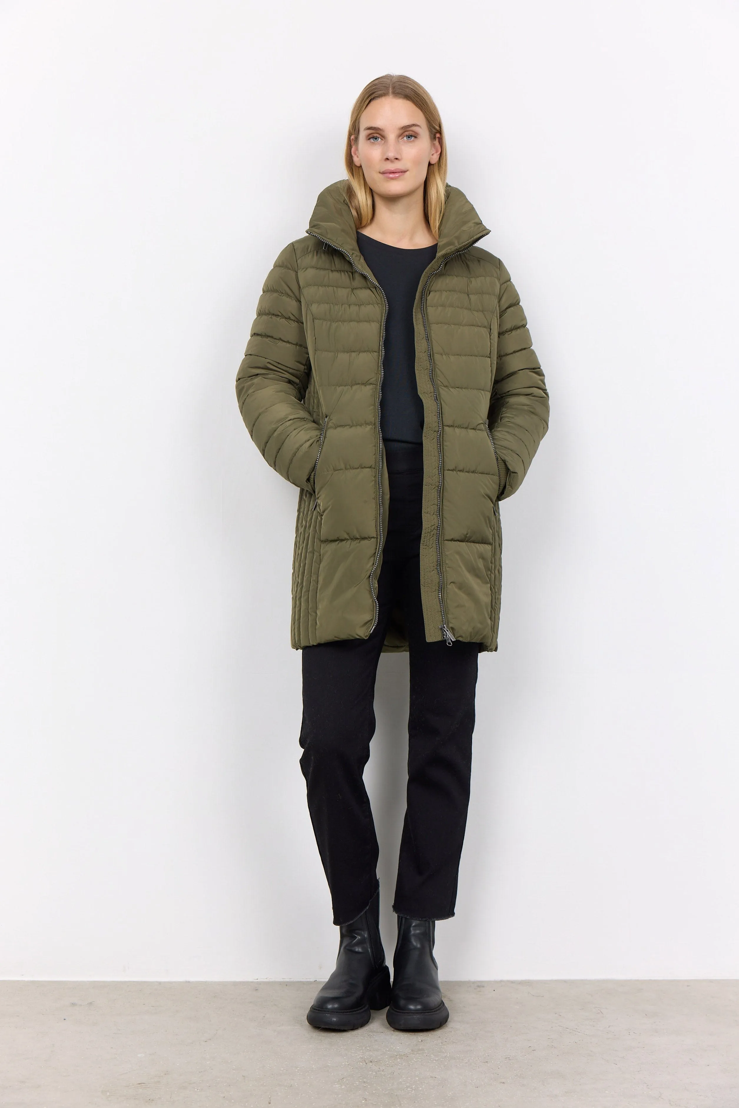 Nina Quilted Jacket - Olive
