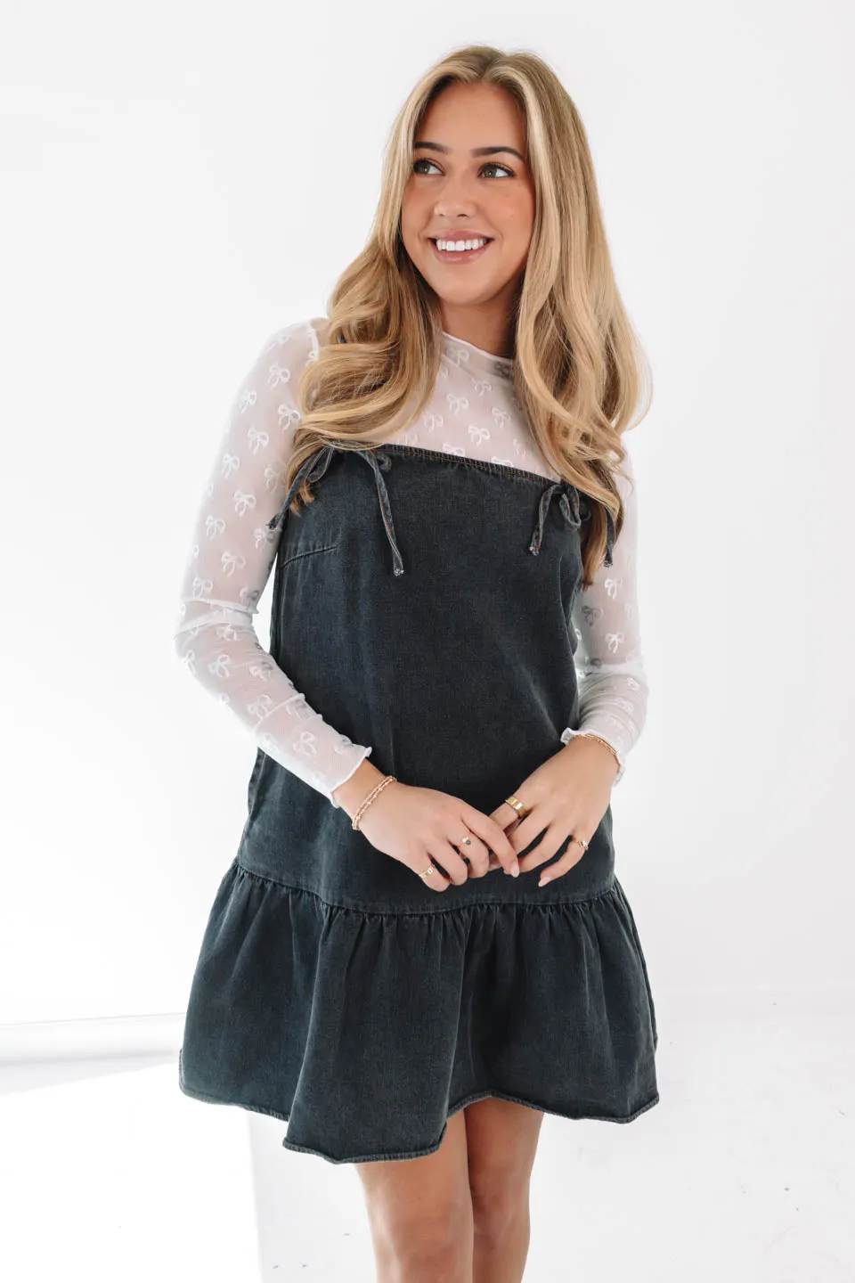 No Comment Dress - Washed Black