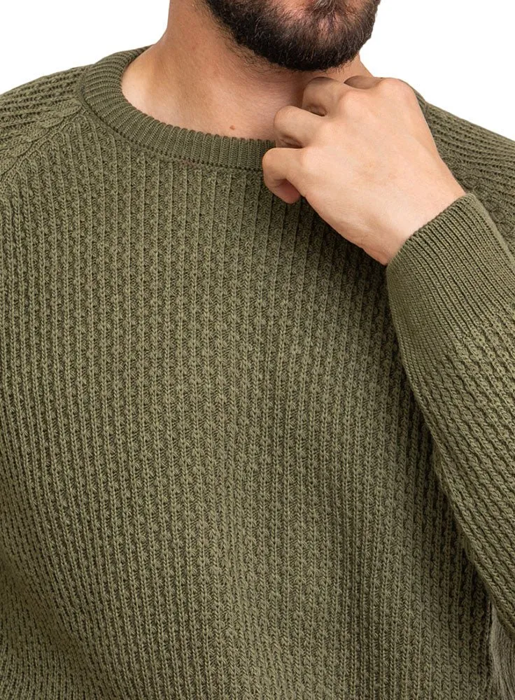 Olive-Design002 BS-Round Pullover
