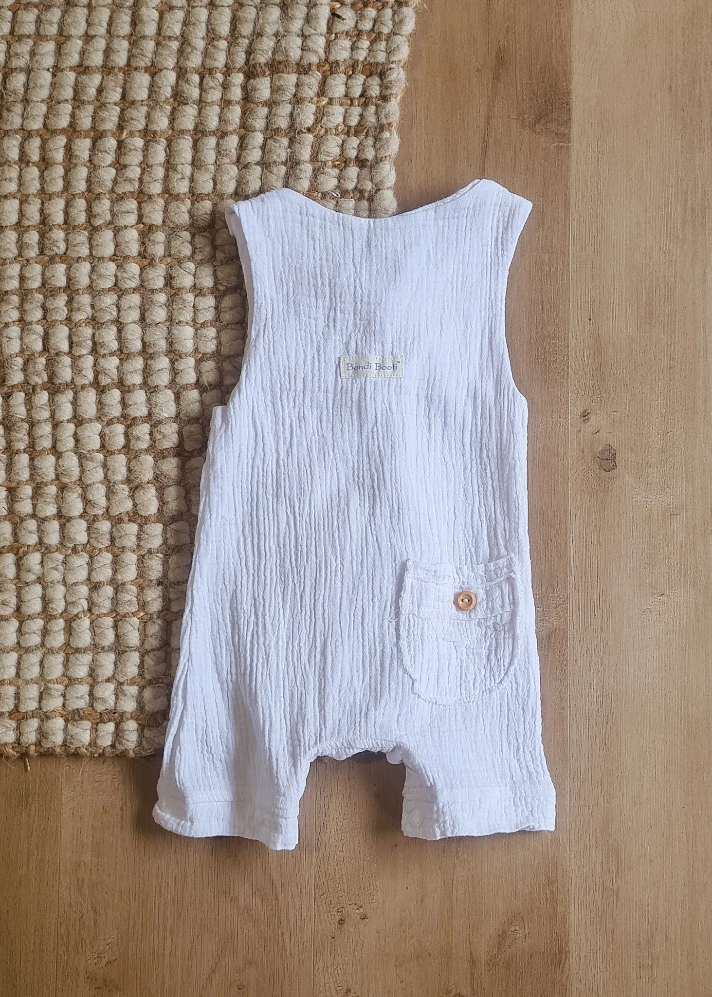 Overall Onesie - White