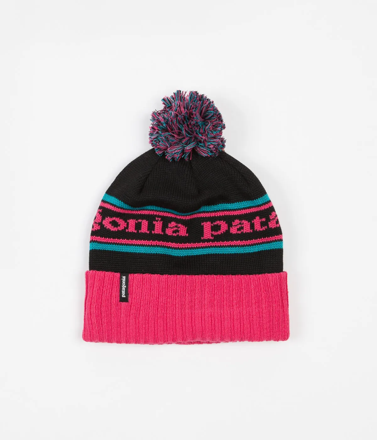Patagonia Powder Town Beanie - Park Stripe / Craft Pink