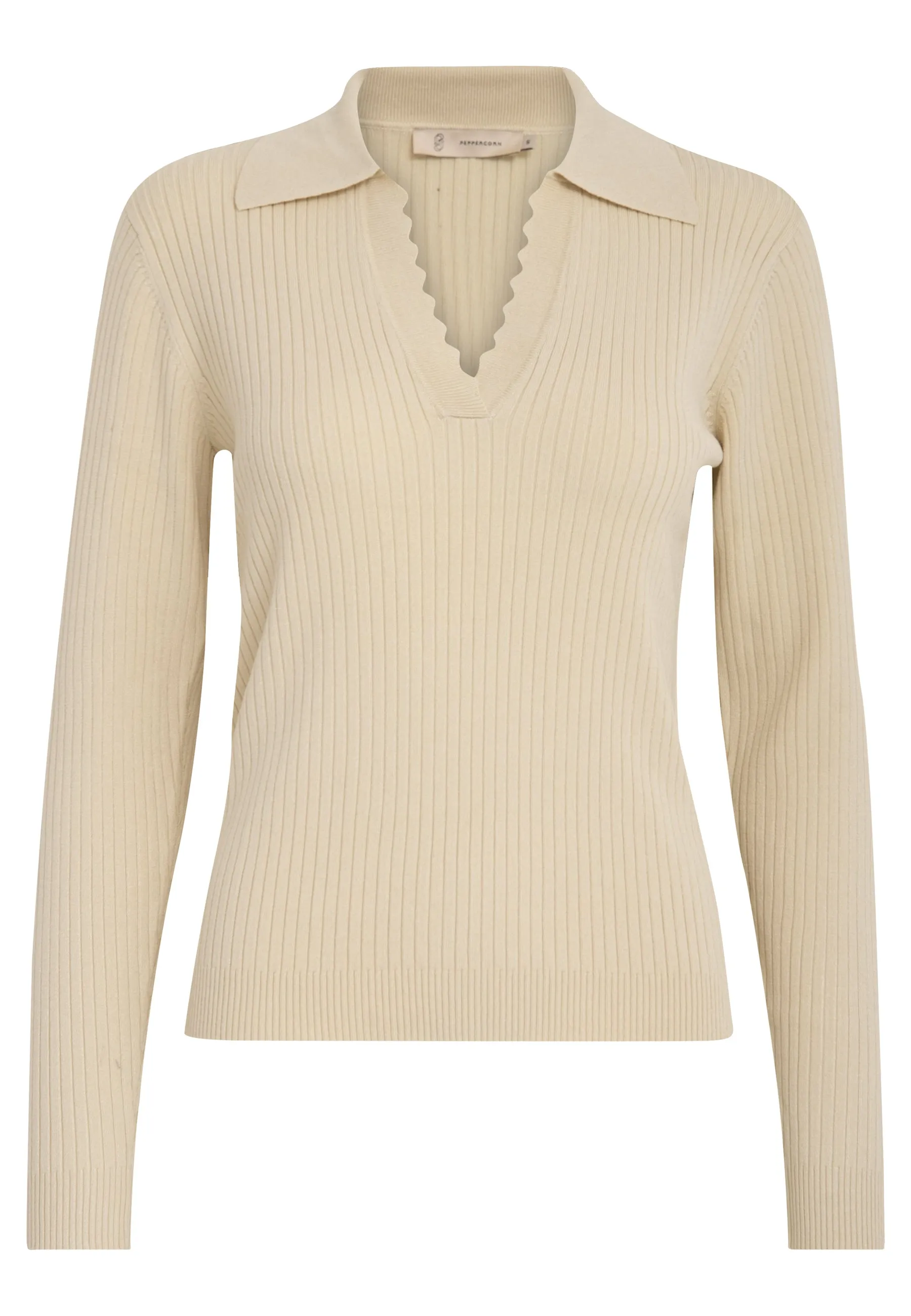 PC7987 - Bandy V-Neck Sweater - Fog Sand