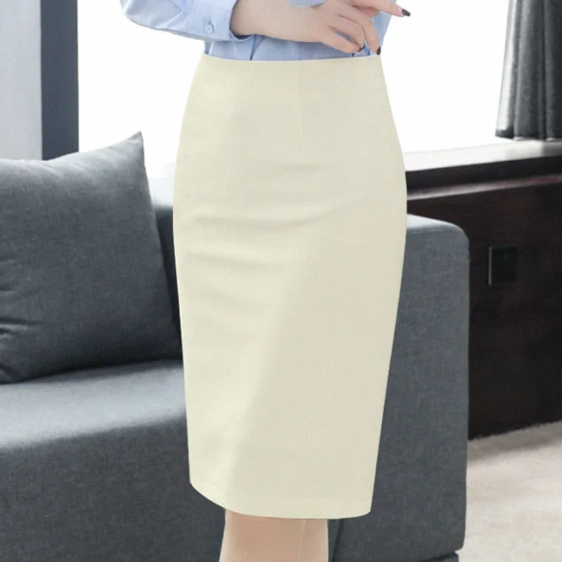Pencil Skirt New Fashion  High Waist  Skirt