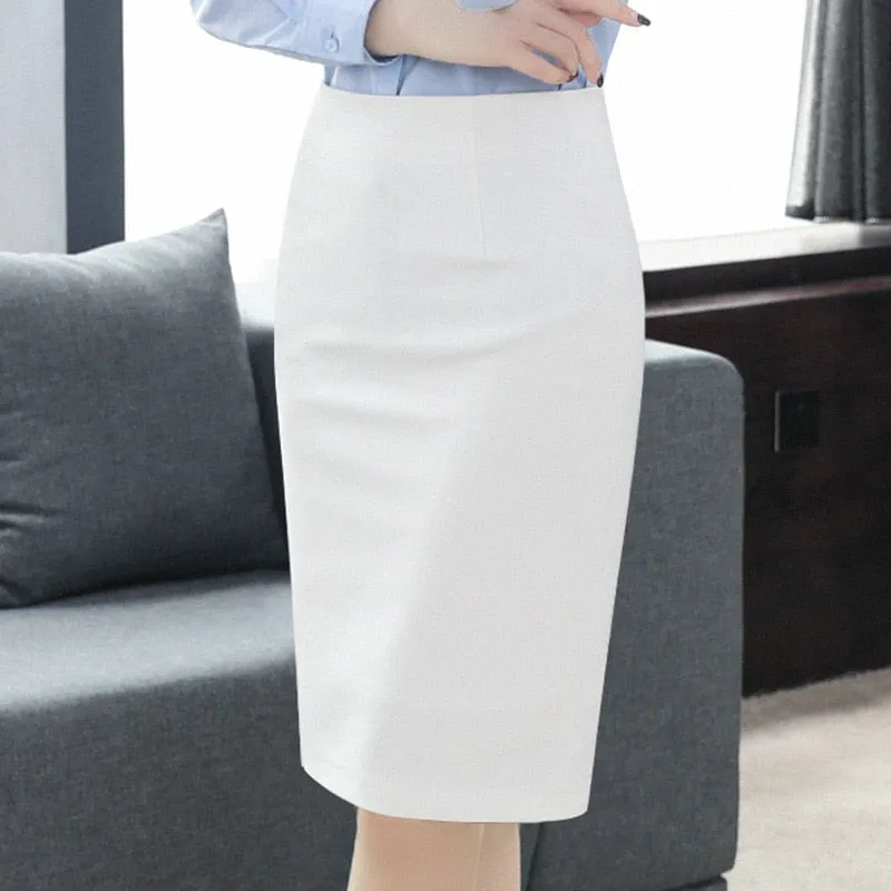 Pencil Skirt New Fashion  High Waist  Skirt