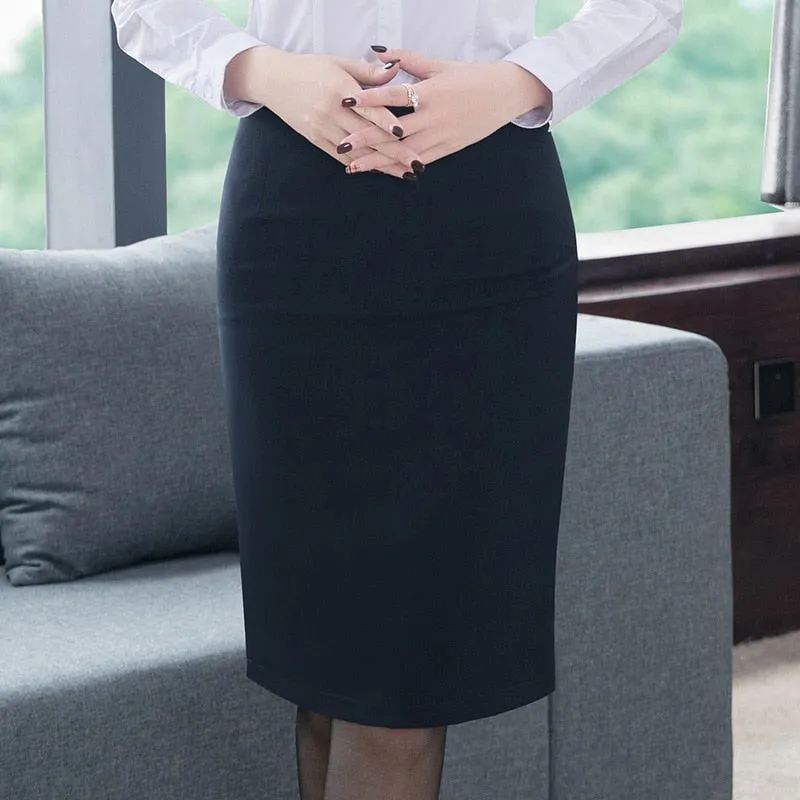 Pencil Skirt New Fashion  High Waist  Skirt
