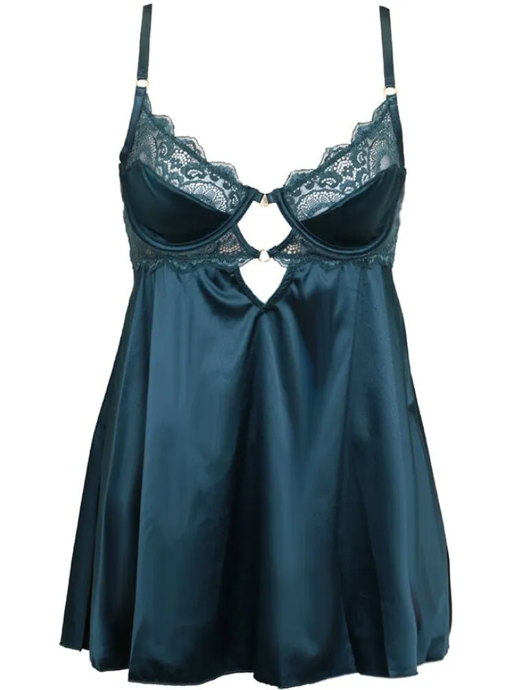 Plus Size Diana Satin Babydoll