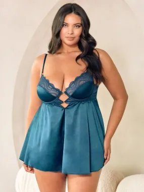 Plus Size Diana Satin Babydoll