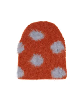 Polka Dot Beanie - Terracotta