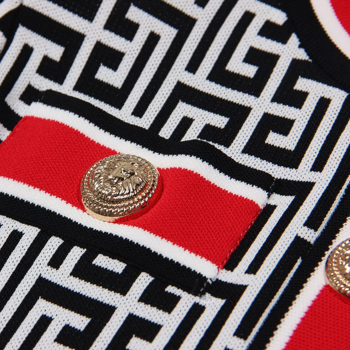 Pre Order:  Greek Key Sleeveless Mini Dress