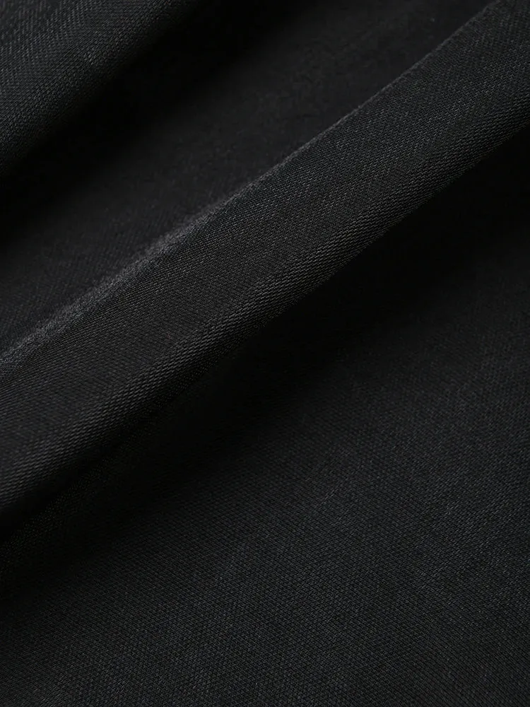Pre Order:  Loose Fit Pleated Long-Sleeve Dress